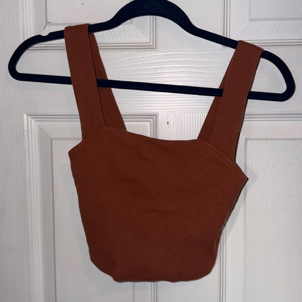 Abercrombie & Fitch Terracotta Crop Top